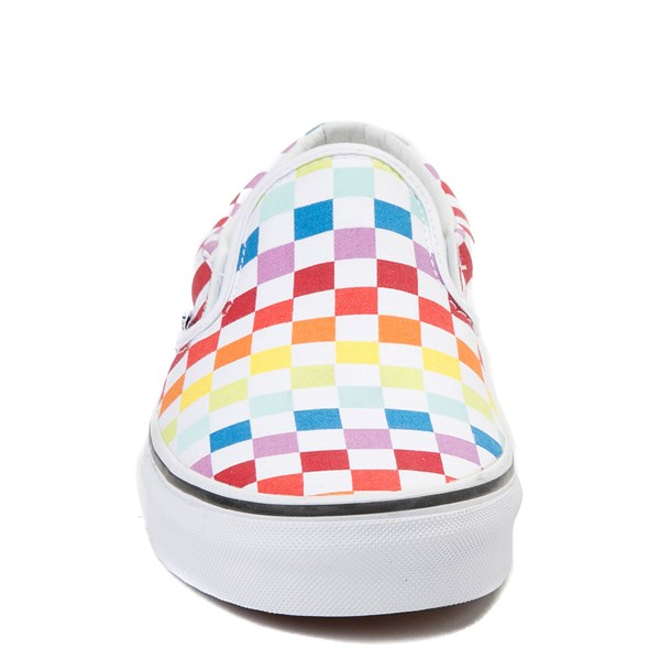 Vans Slip On Rainbow Chex Skate Shoe | Journeys