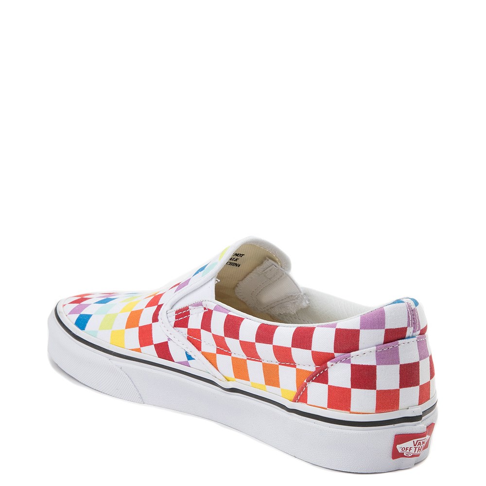 womens red and white checkerboard vans