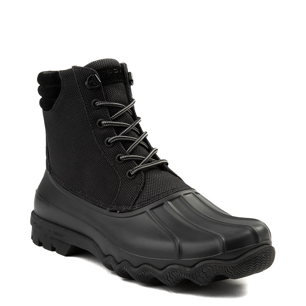 all black duck boots mens