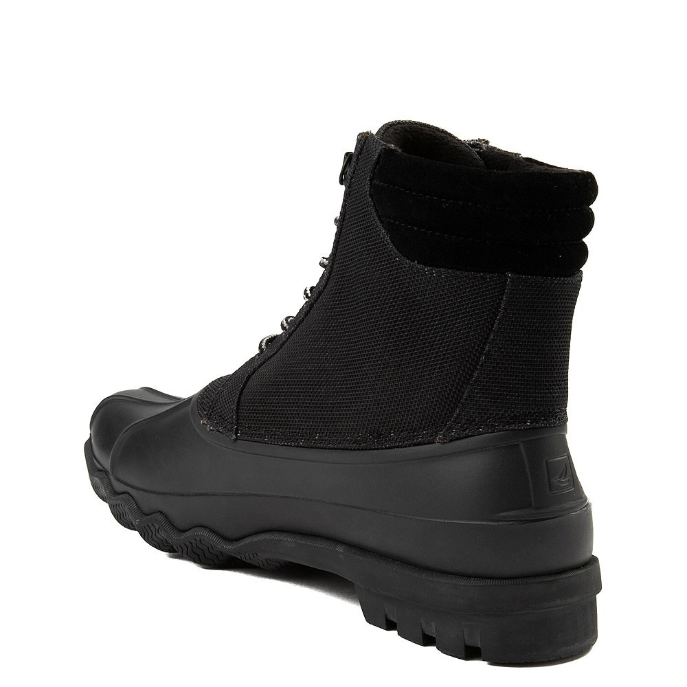 sperry duck boots all black