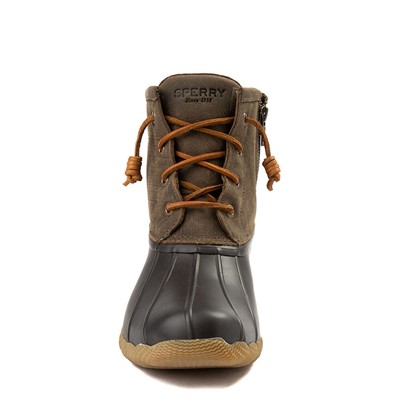 brown olive sperry duck boots