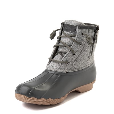 sperry grey saltwater wool duck boot