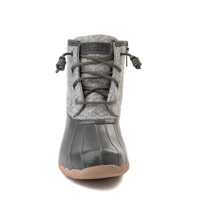 grey sperry duck boots