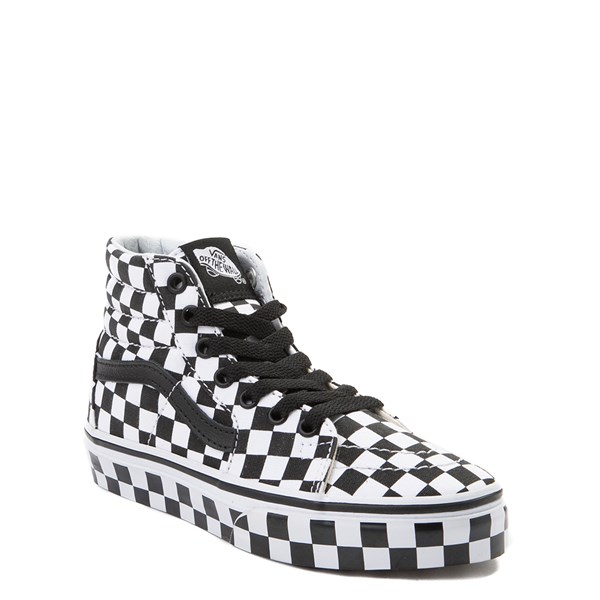 vans sk8 hi full chex skate shoe