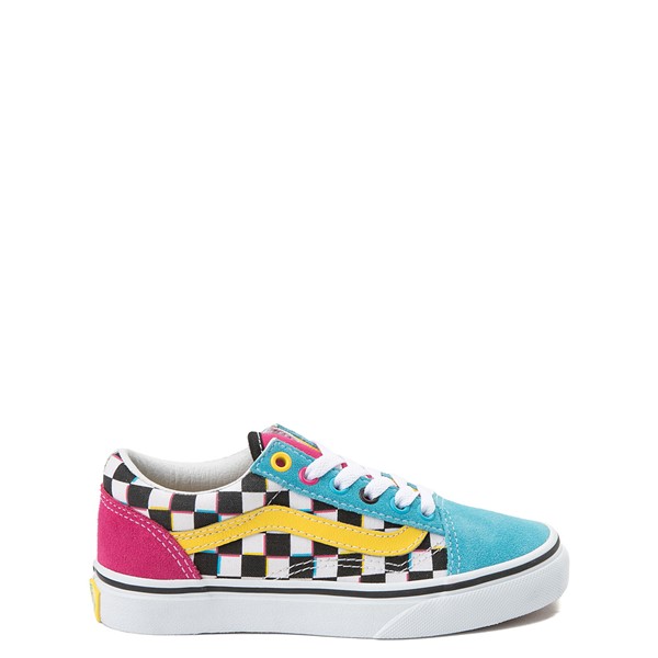 checkered vans colorful