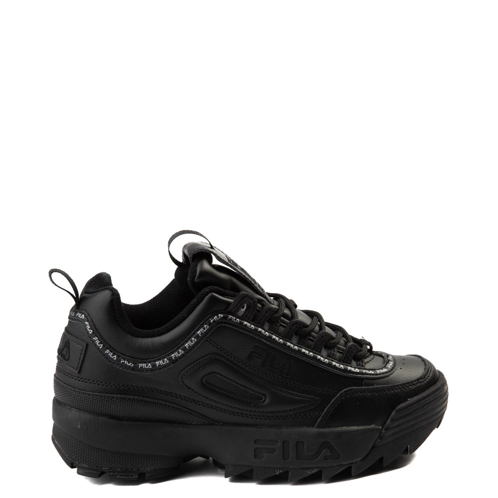 fila black shiny shoes