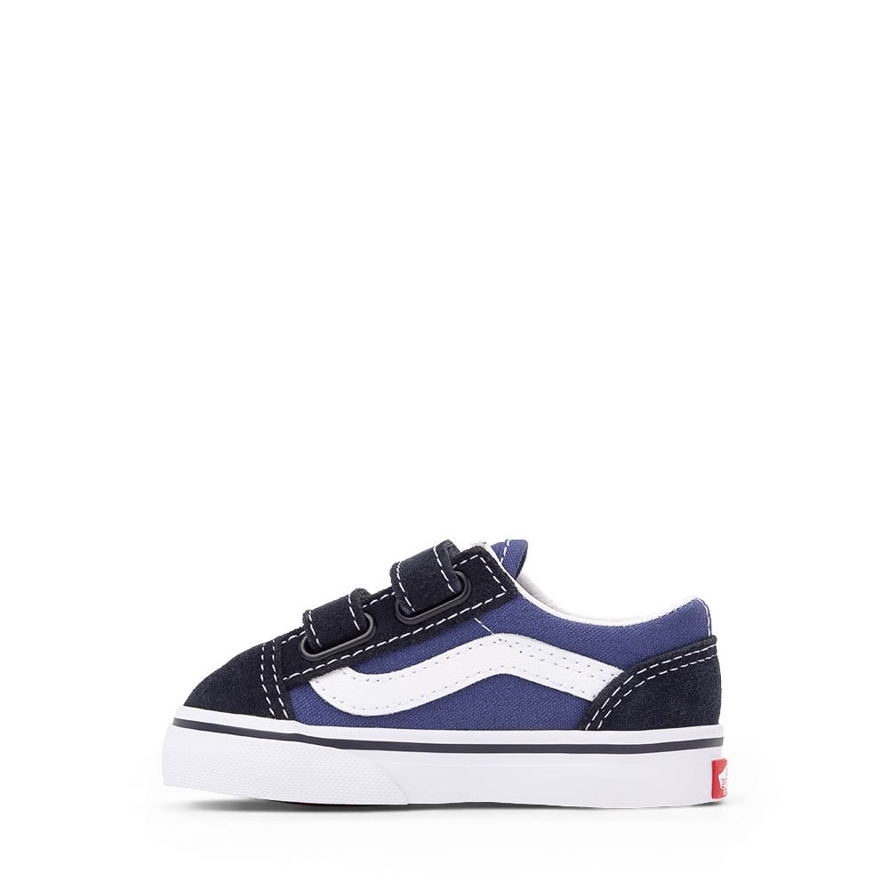 Vans Old Skool V Skate Shoe - Baby / Toddler - Blue / Navy | Journeys