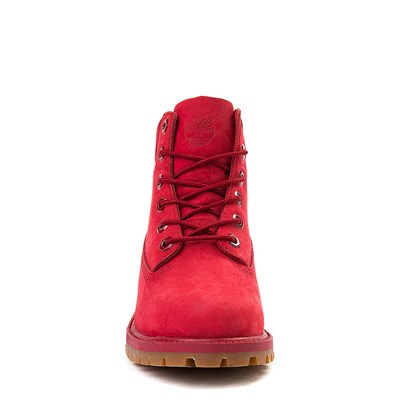 kids red timberland boots