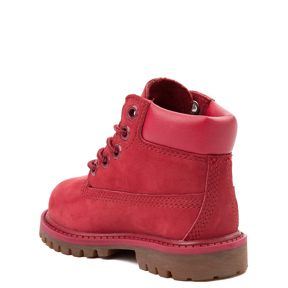 boys red timberland boots
