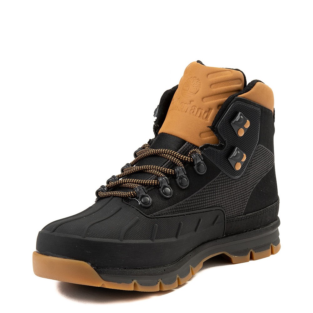timberland euro hiker shell toe black and gold