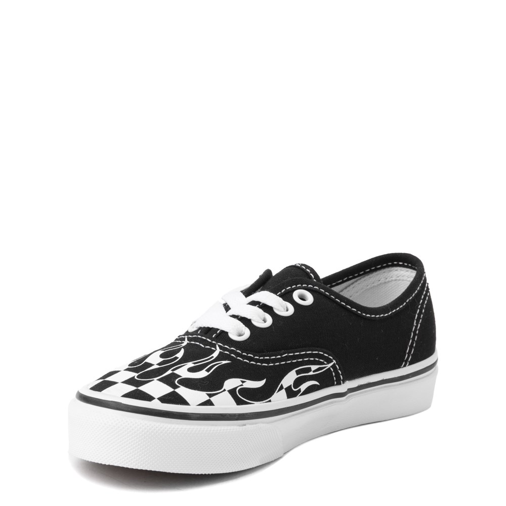 Youth Vans Authentic Checkered Flame Skate Shoe | Journeys