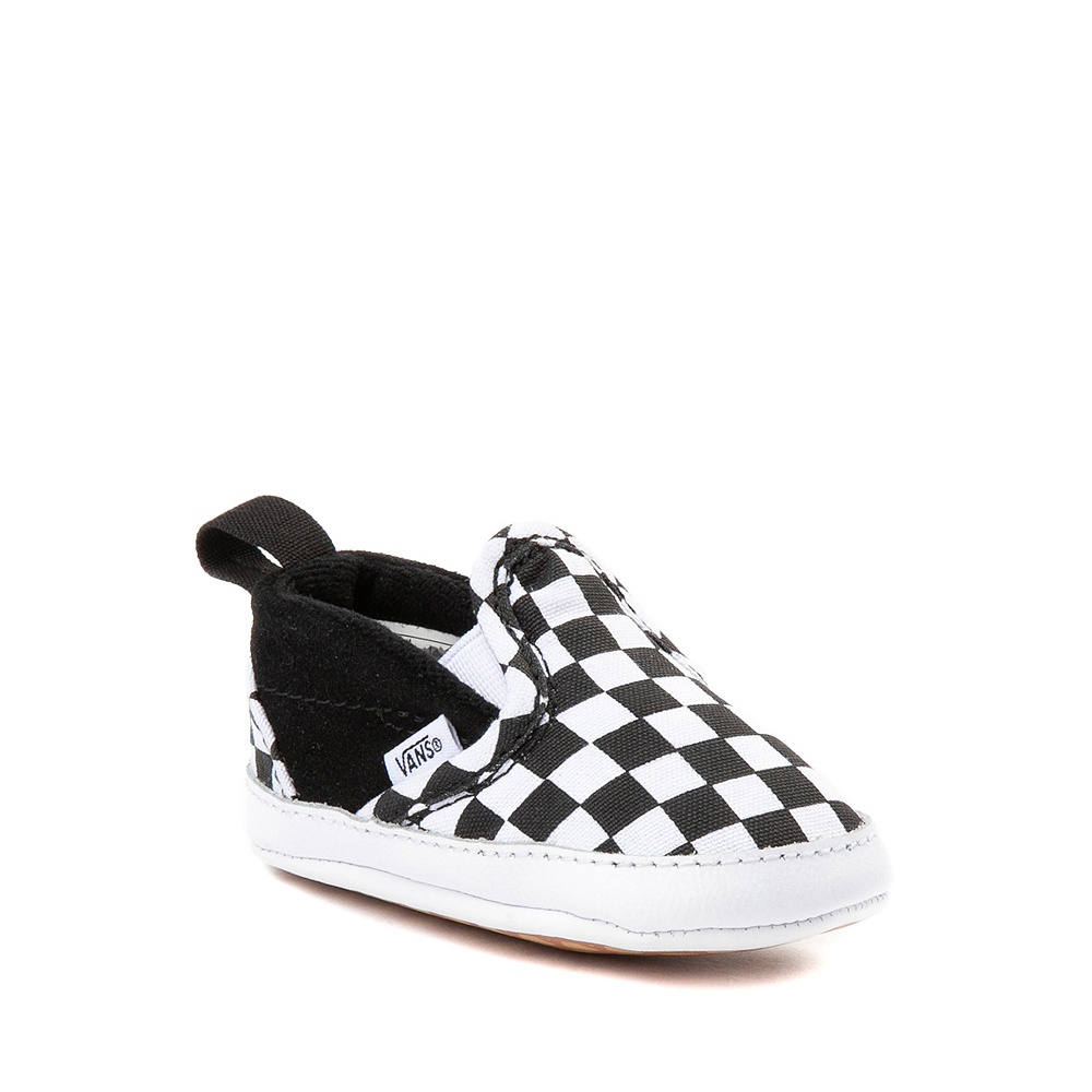 Vans Infant Checker Slip-On V Crib (Black/True White)