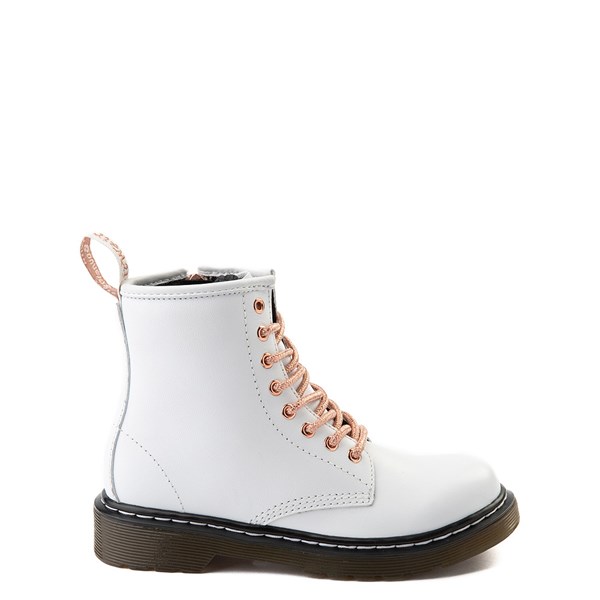 white and rose gold dr martens