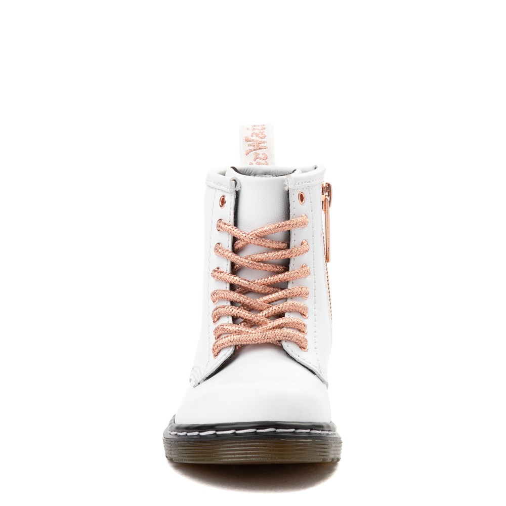 White and rose gold doc cheap martens