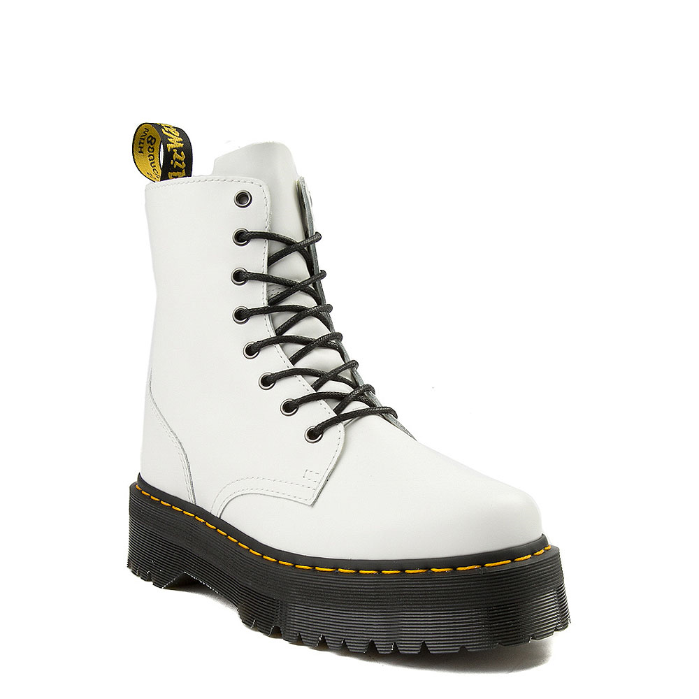 doc martens platform white