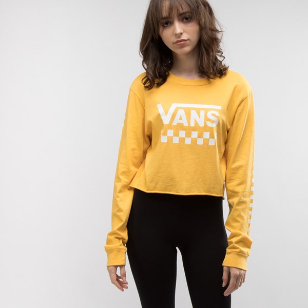 Womens Vans Fun Cropped Long Sleeve Tee Journeys