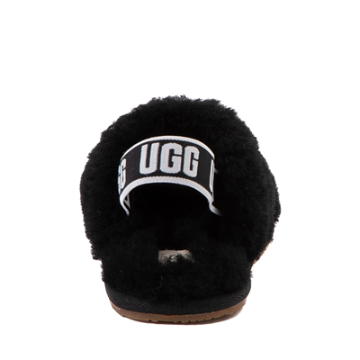 black multi ugg slides