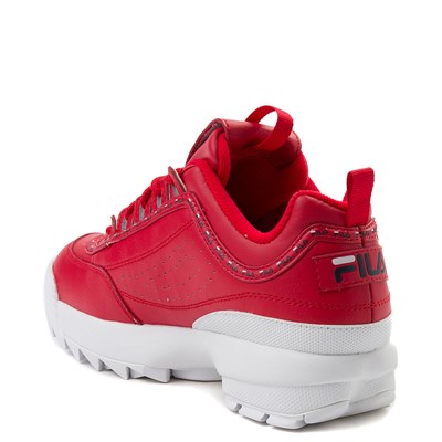 fila red colour shoes