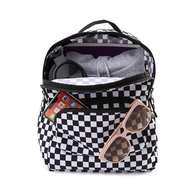 Alternate view of Vans Off the Wall Mini Checkered Backpack - Black / White