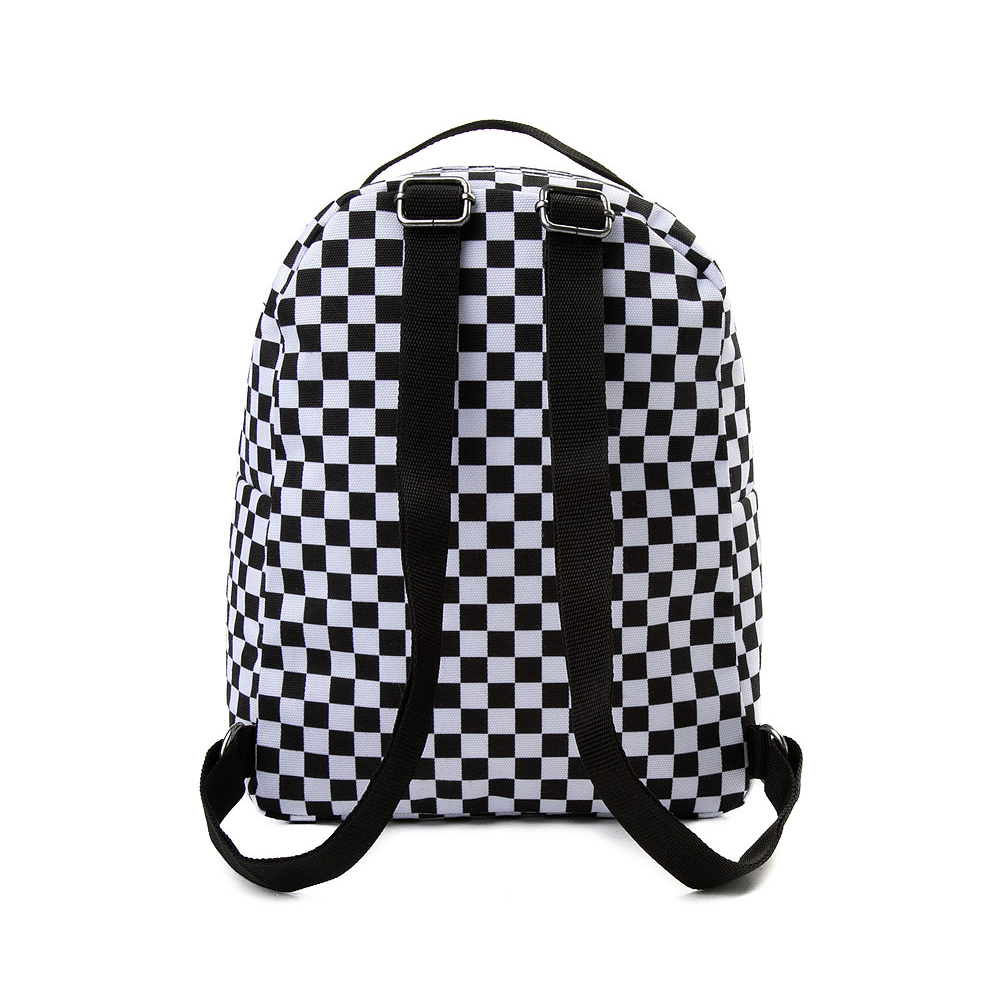 Vans Off the Wall Mini Checkered Backpack - Black / White | Journeys
