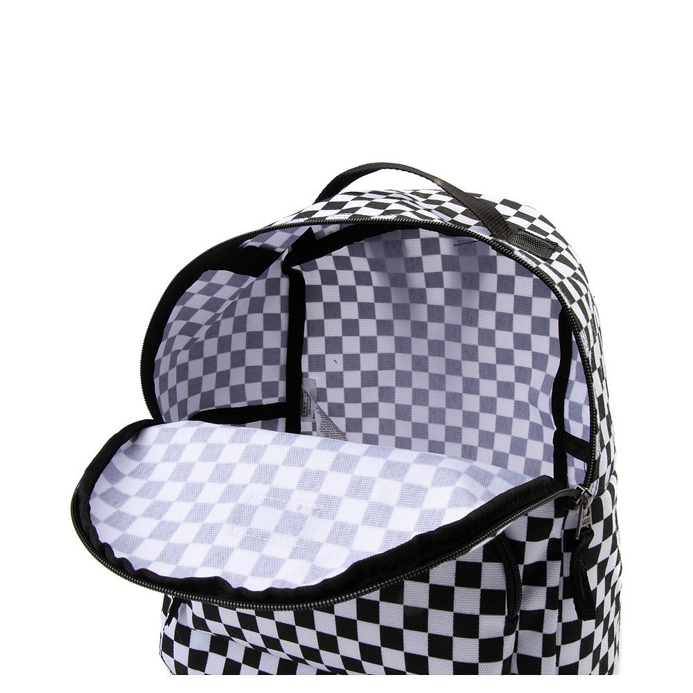 Vans Off the Wall Mini Checkered Backpack - Black / White | Journeys