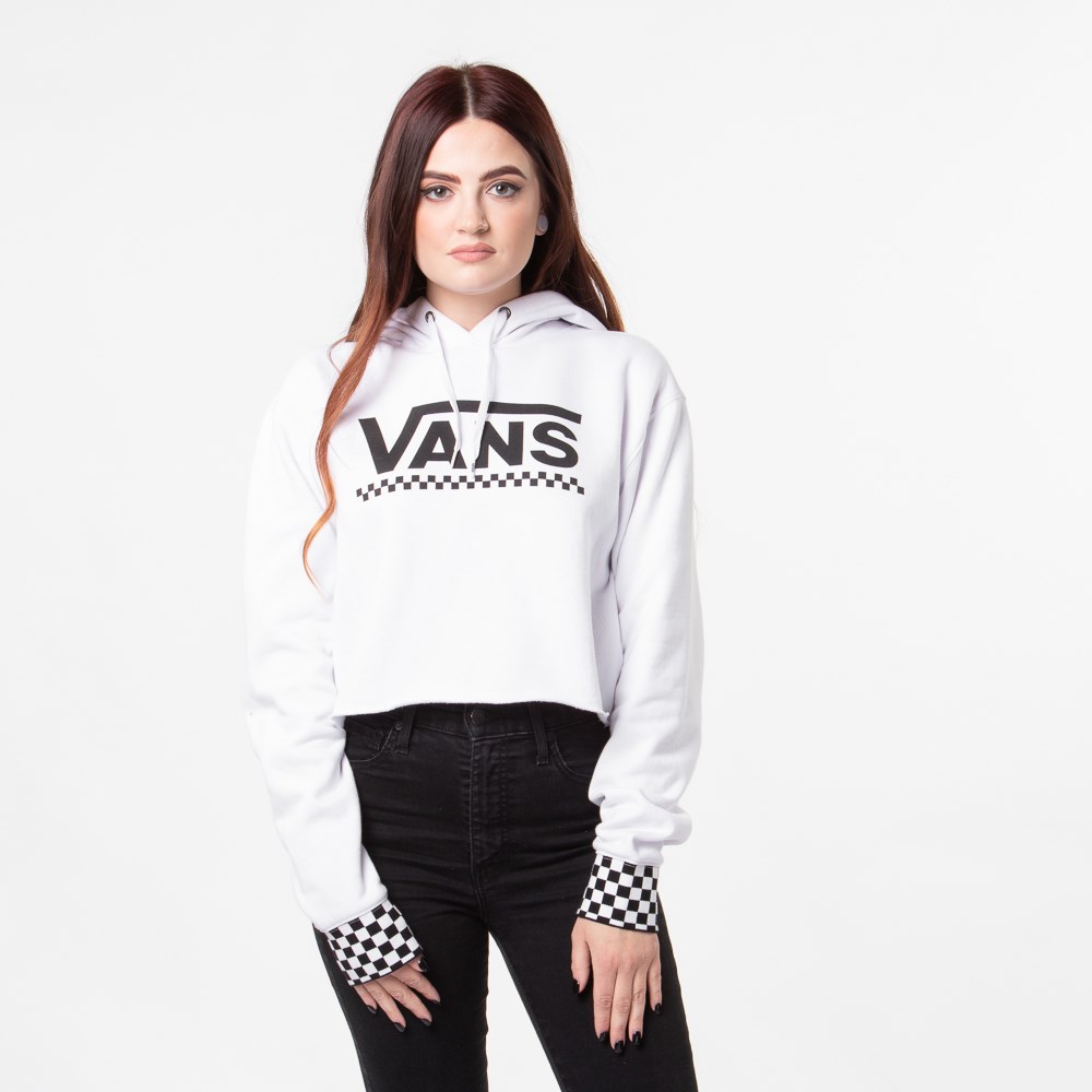 vans black & checkered hoodie