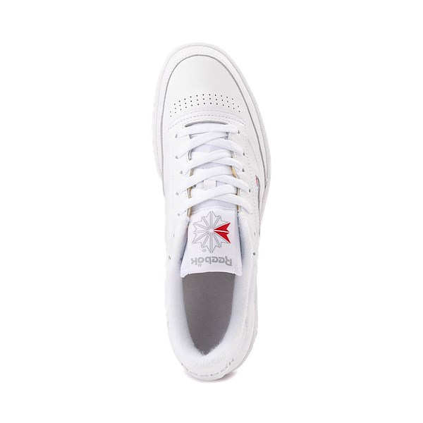 alternate view Mens Reebok Club C 85 Athletic Shoe - White / Light GrayALT2