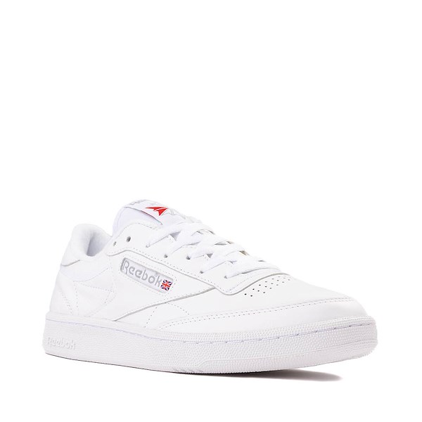 alternate view Mens Reebok Club C 85 Athletic Shoe - White / Light GrayALT5