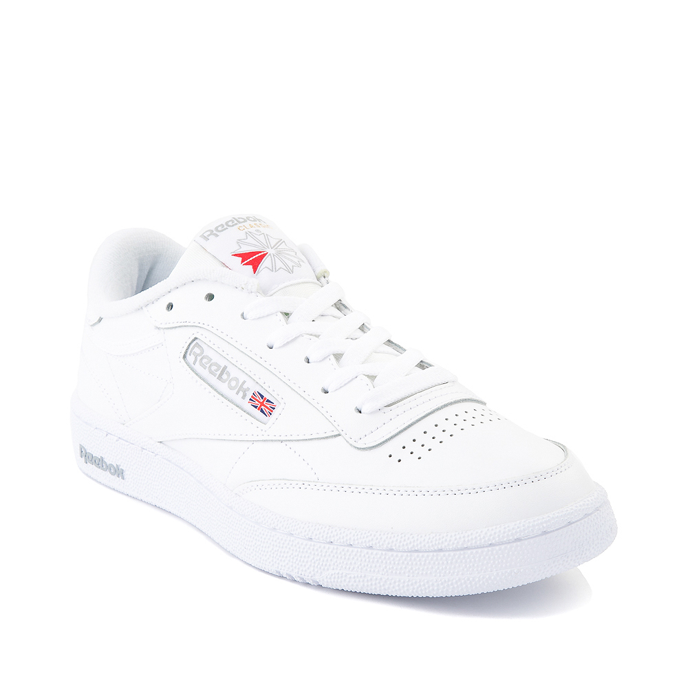 Mens Reebok Club C 85 Athletic Shoe - White / Light Gray