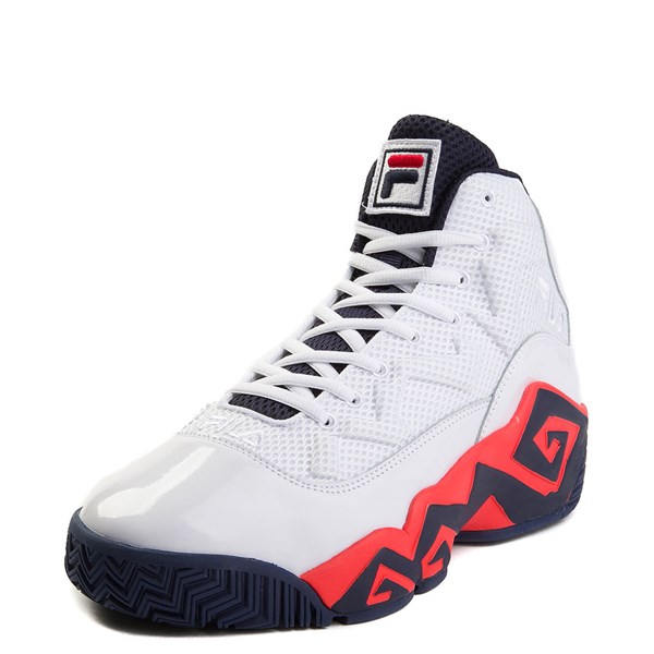 Mens Fila MB Athletic Shoe - White / Navy / Orange | Journeys