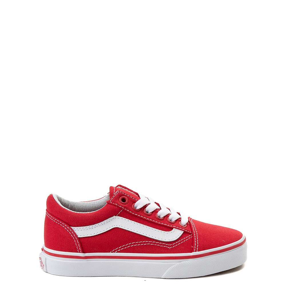 kids red and white vans
