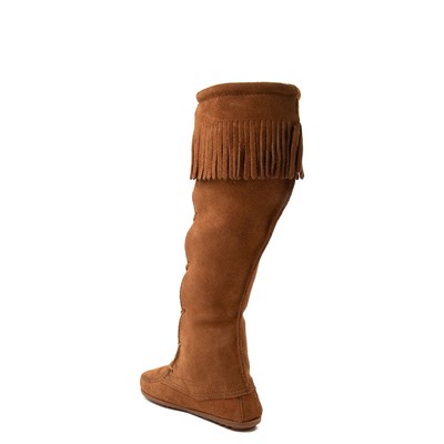 minnetonka knee high lace up boots