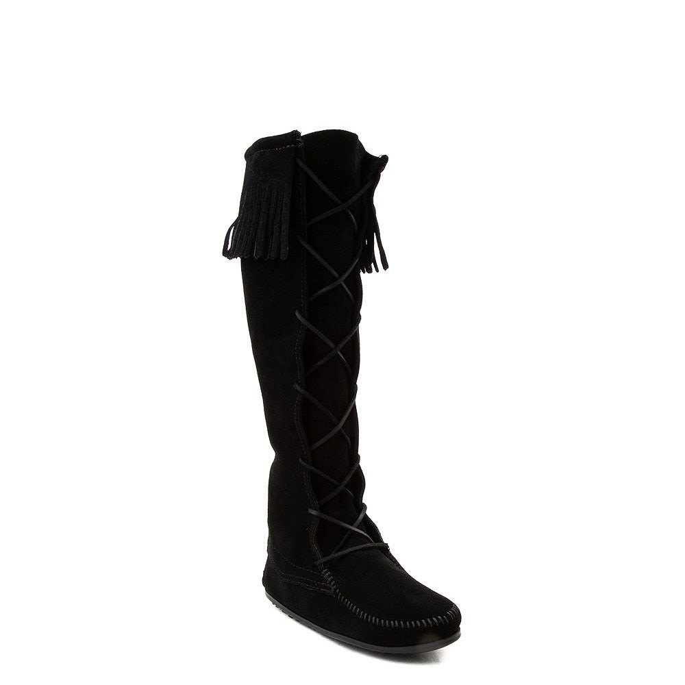 front lace knee high boots