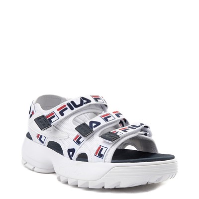 fila sandals white