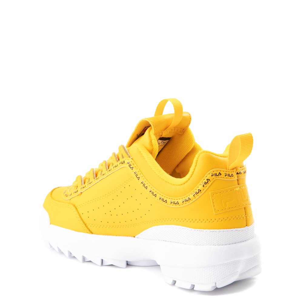 fila yellow tennis shoes