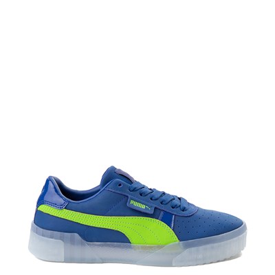 green and blue pumas