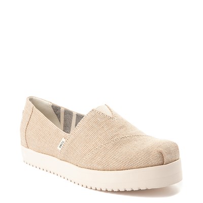 Alternate view of Womens TOMS Classic Slip On Platform Casual Shoe - Natural