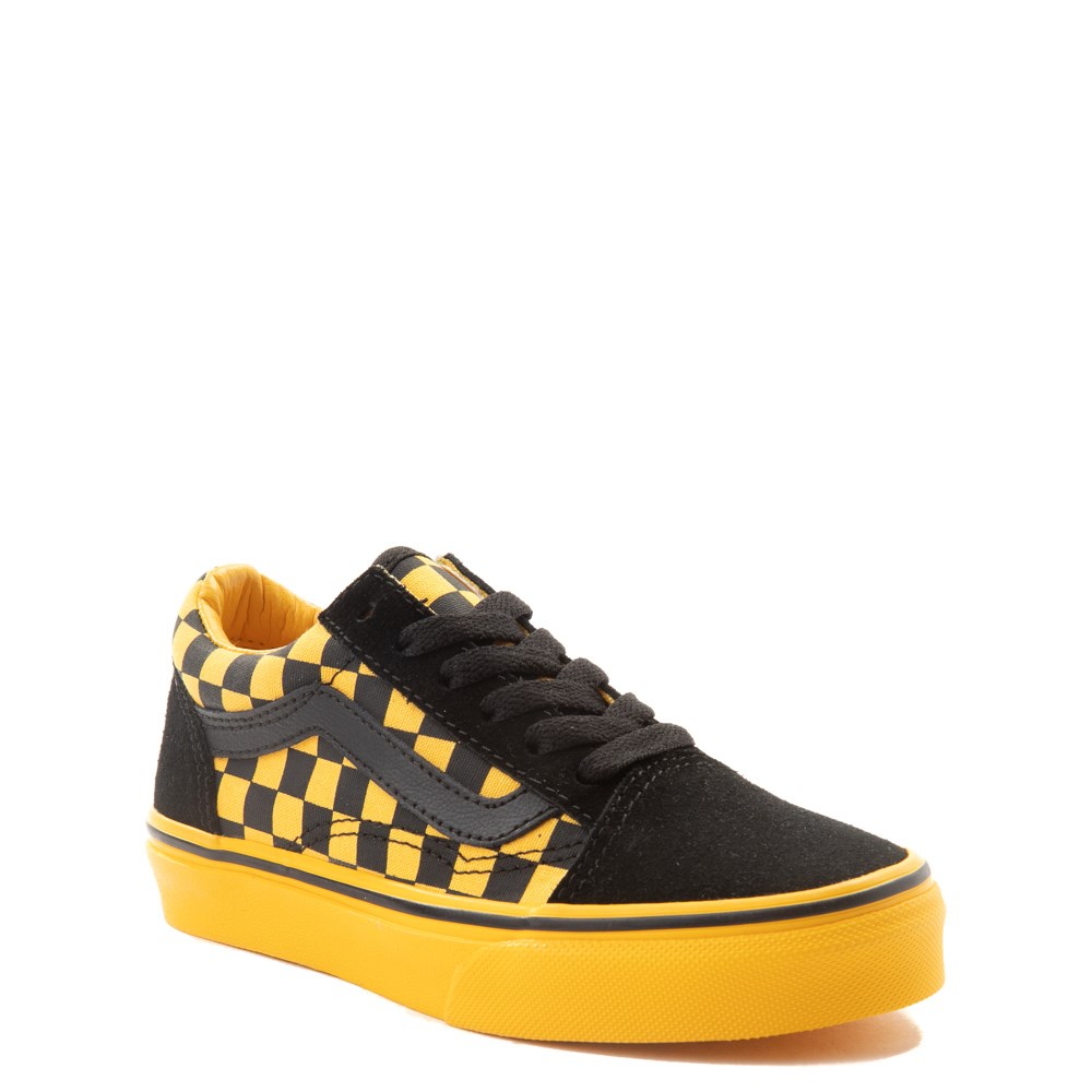 vans shoes black and yellow