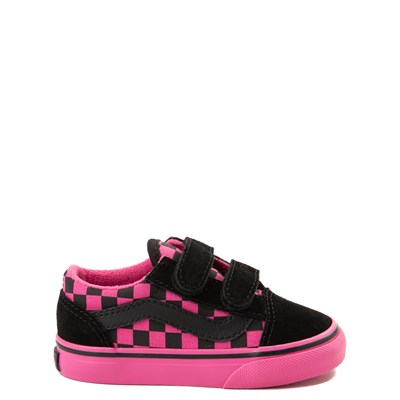 light pink checkerboard vans old skool