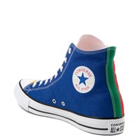 blue yellow red converse