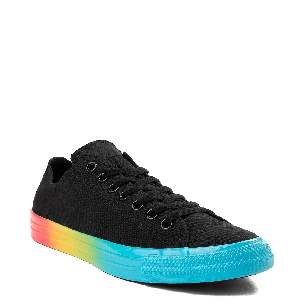 black rainbow converse