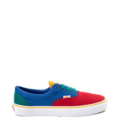 vans era bright color blocked skate shoes