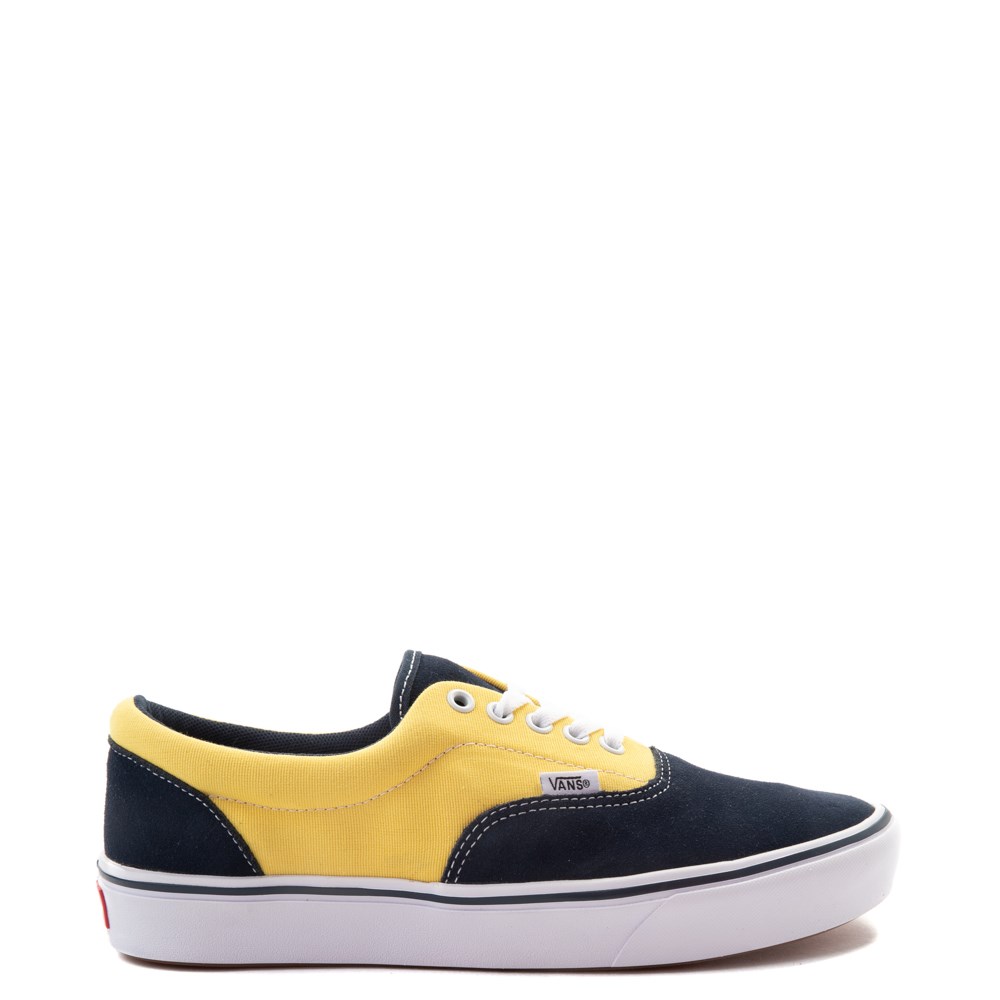 navy blue and yellow vans