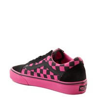 vans pink and black
