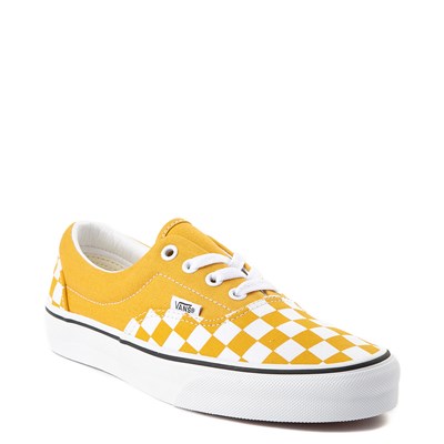 vans checkered yellow