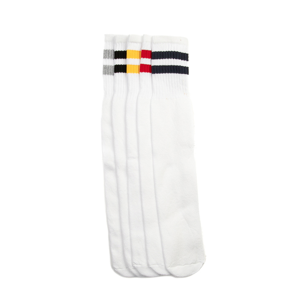 Classic Tube Socks 5 Pack - White / Multicolor