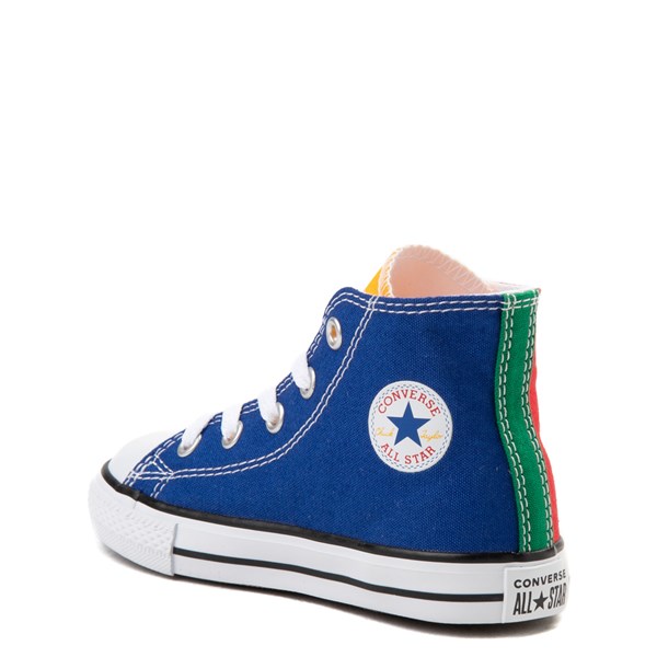 converse color block high tops