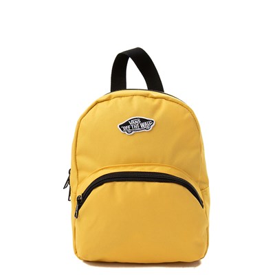 yellow and grey backpack