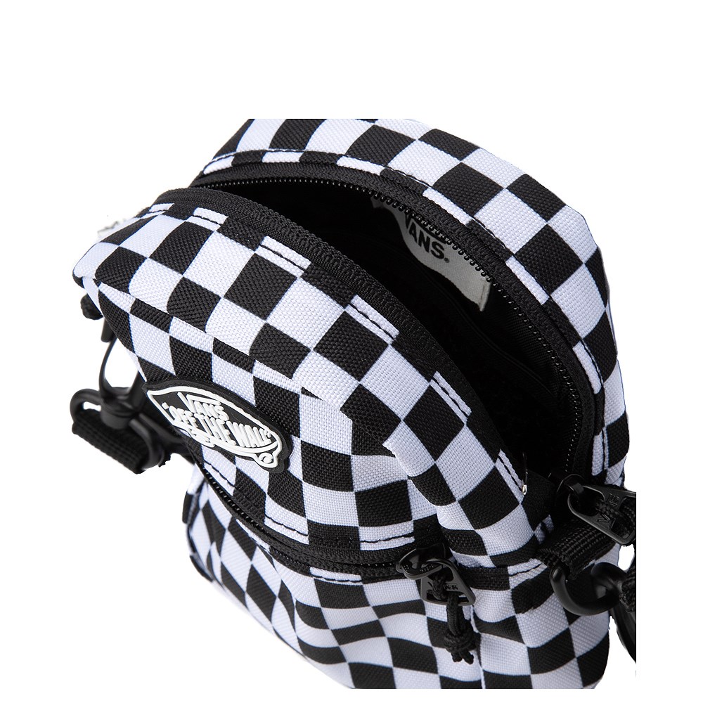 Vans Street Ready Checkerboard Crossbody Bag - Black / White | Journeys