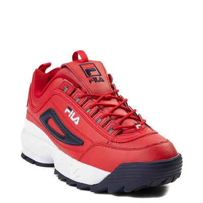mens red fila shoes